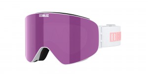 Ski Goggles Bliz Flow Blancas Marrones Rosas | 598401YJI