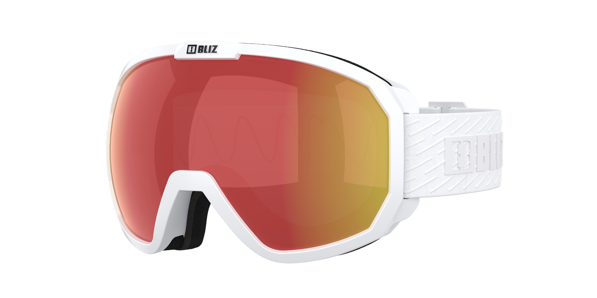 Ski Goggles Bliz Charge Otg Blancas Negras Marrones Rojas | 495728VPI