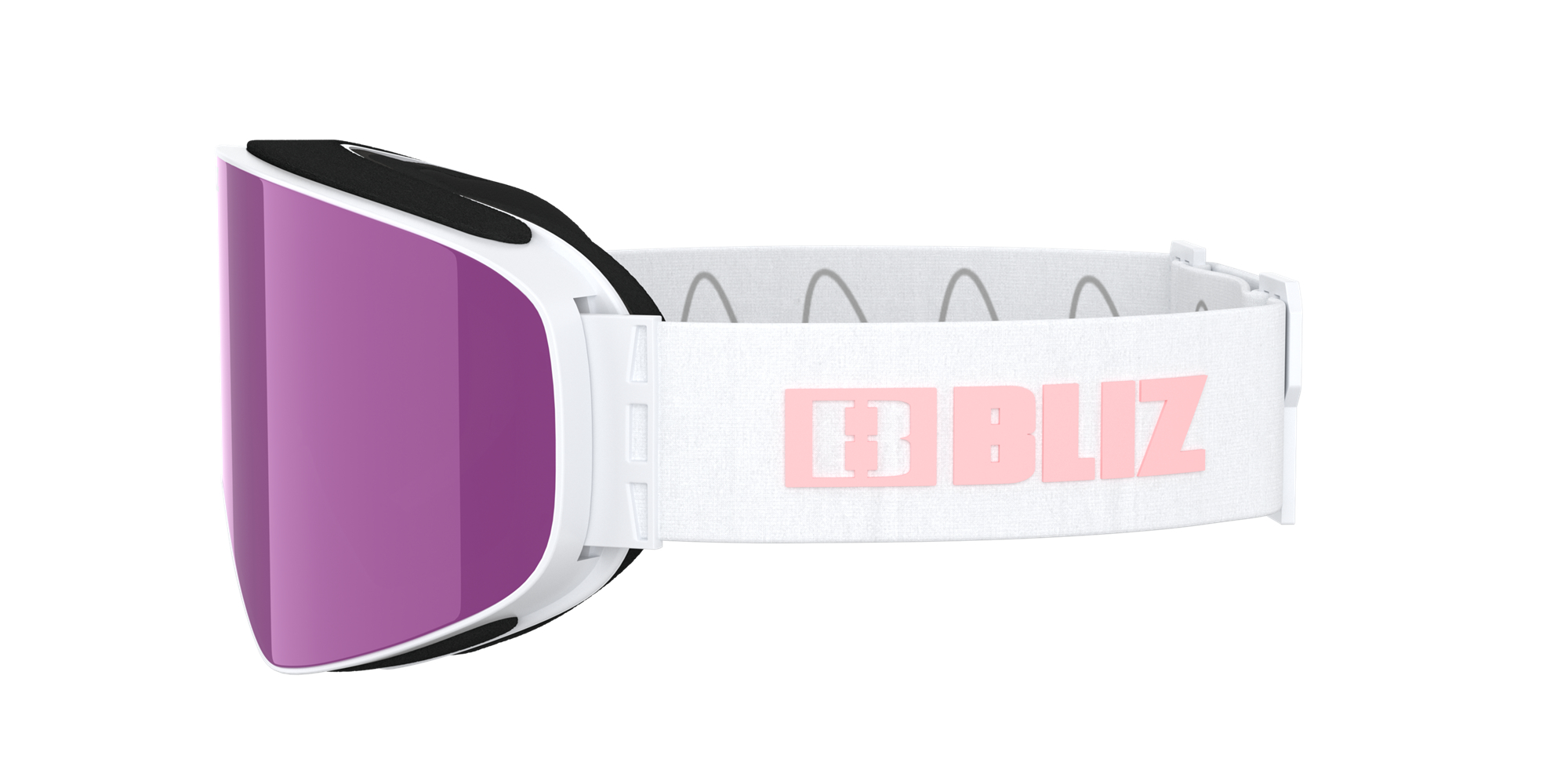 Ski Goggles Bliz Flow Blancas Marrones Rosas | 598401YJI