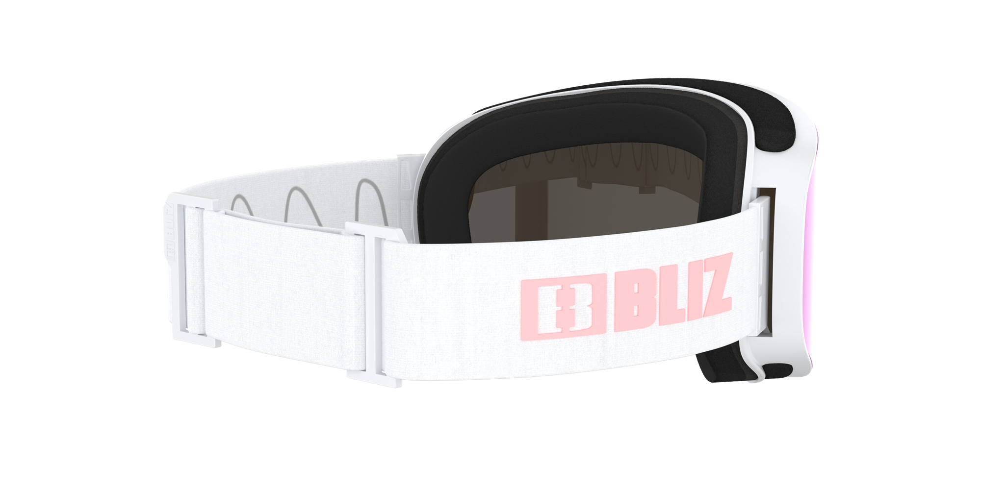 Ski Goggles Bliz Flow Blancas Marrones Rosas | 598401YJI