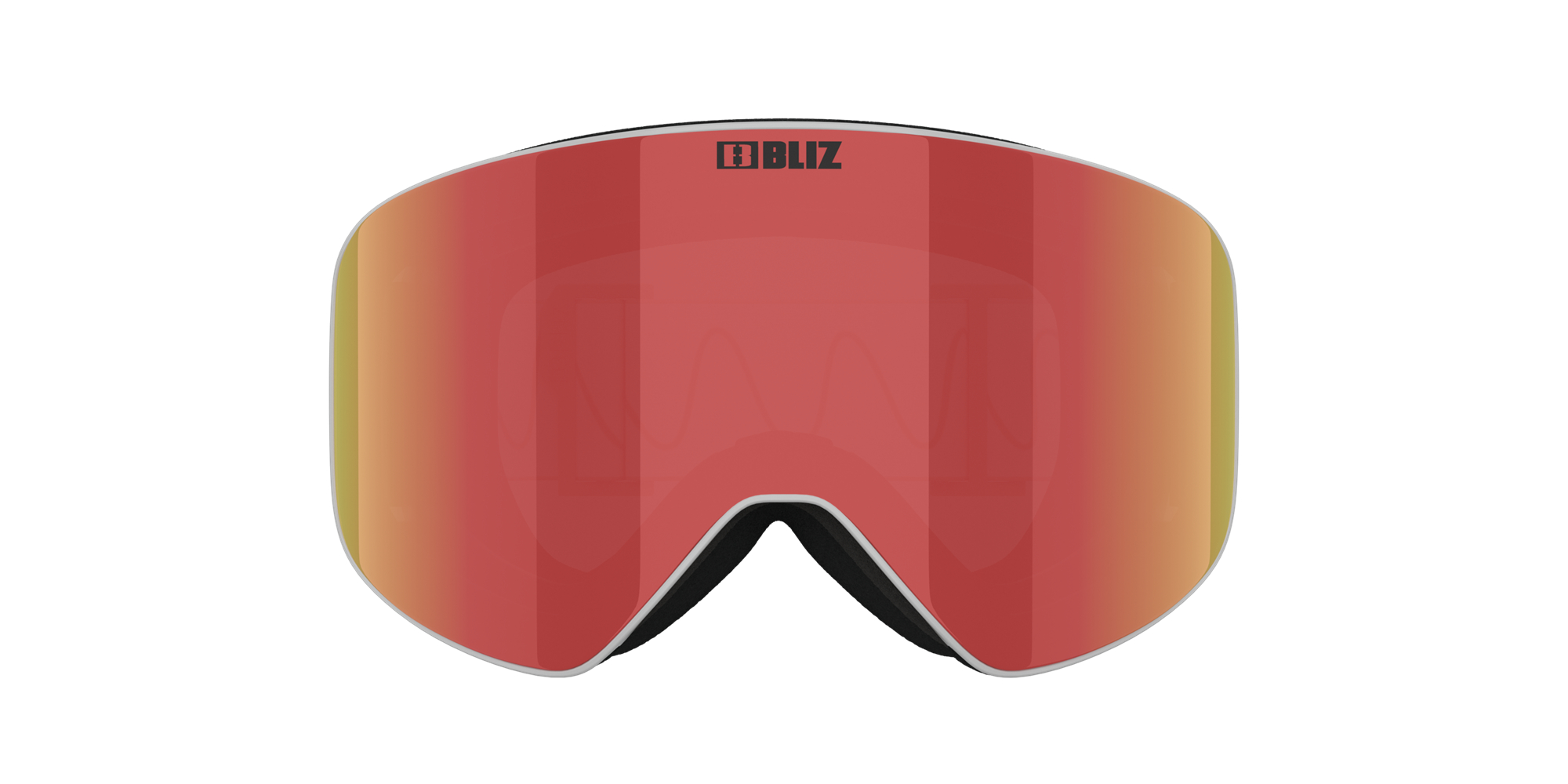 Ski Goggles Bliz Flow Gris Claro Marrones Rojas | 863097LAP