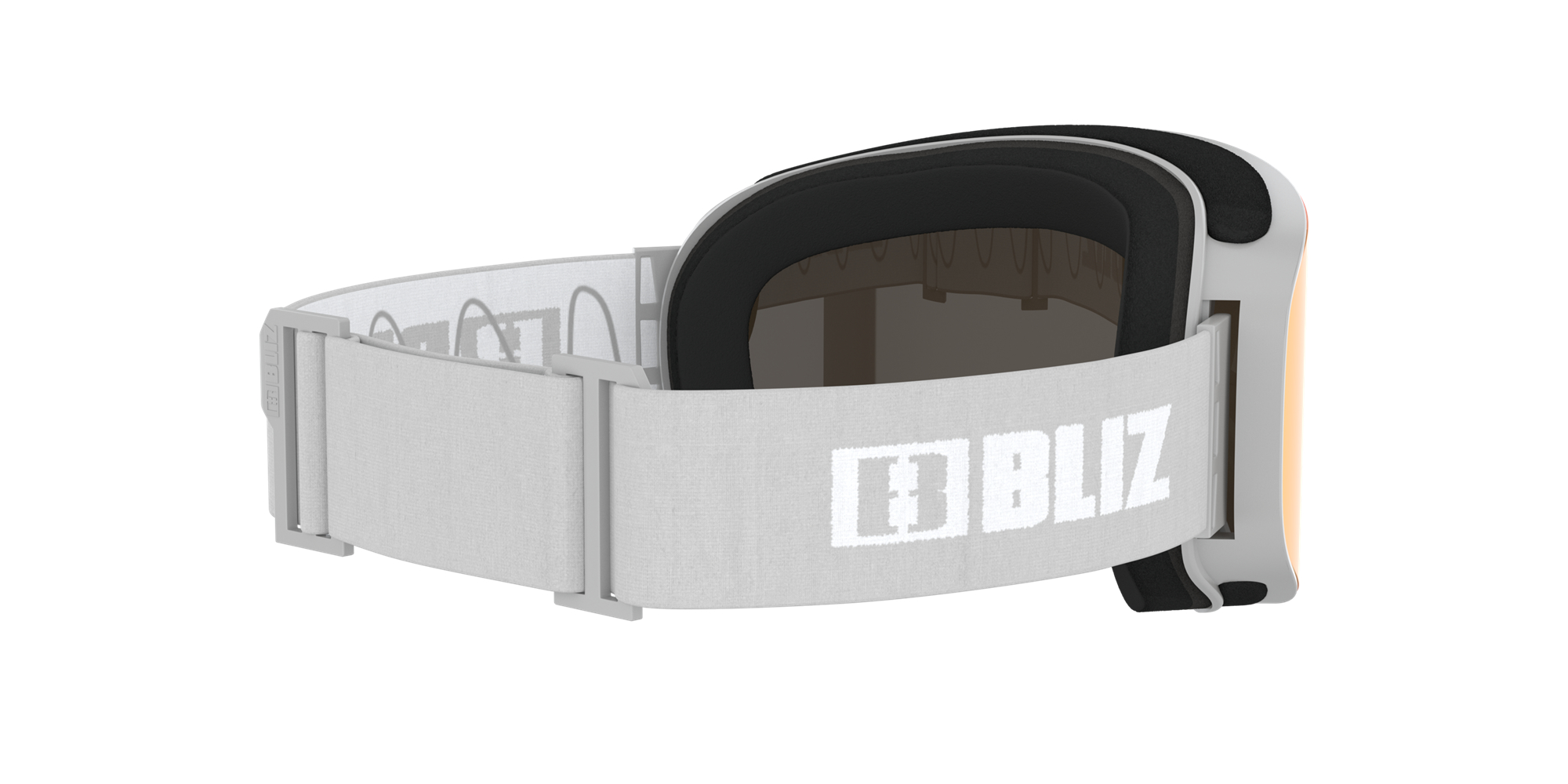 Ski Goggles Bliz Flow Gris Claro Marrones Rojas | 863097LAP