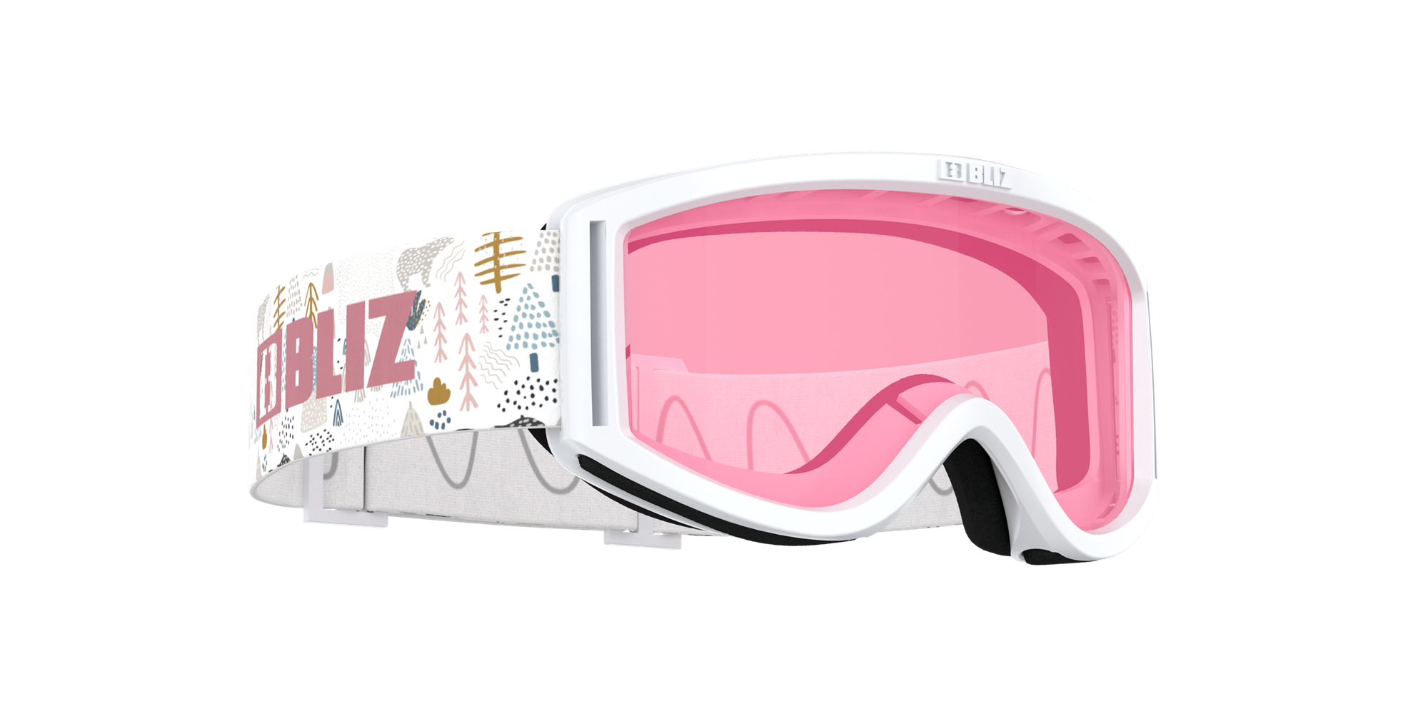 Ski Goggles Bliz Pixie Blancas Rosas | 073196MLW