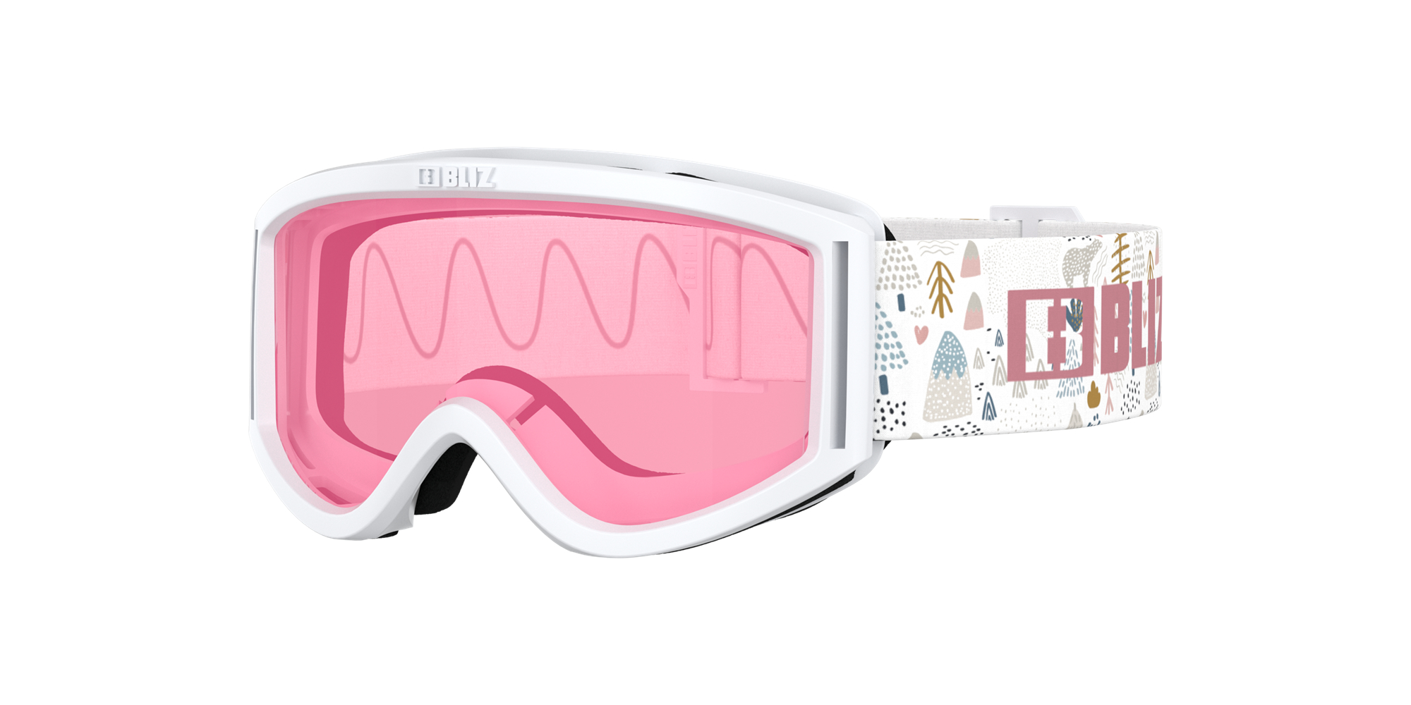 Ski Goggles Bliz Pixie Blancas Rosas | 073196MLW